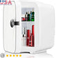 Zimonto - Portable Mini Fridge Thermoelectric Cooler Warmer Food Drinks Skincare Compact Quiet Operation Ideal Travel Office Home