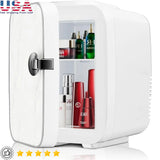 Zimonto - Portable Mini Fridge Thermoelectric Cooler Warmer Food Drinks Skincare Compact Quiet Operation Ideal Travel Office Home