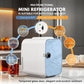 Zimonto - Portable Mini Fridge Thermoelectric Cooler Warmer Food Drinks Skincare Compact Quiet Operation Ideal Travel Office Home