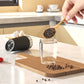 Zimonto - 1/2pcs Gravity Electric Salt And Pepper Grinder Set, Battery Powered LED Light One HandAutomatic Operation