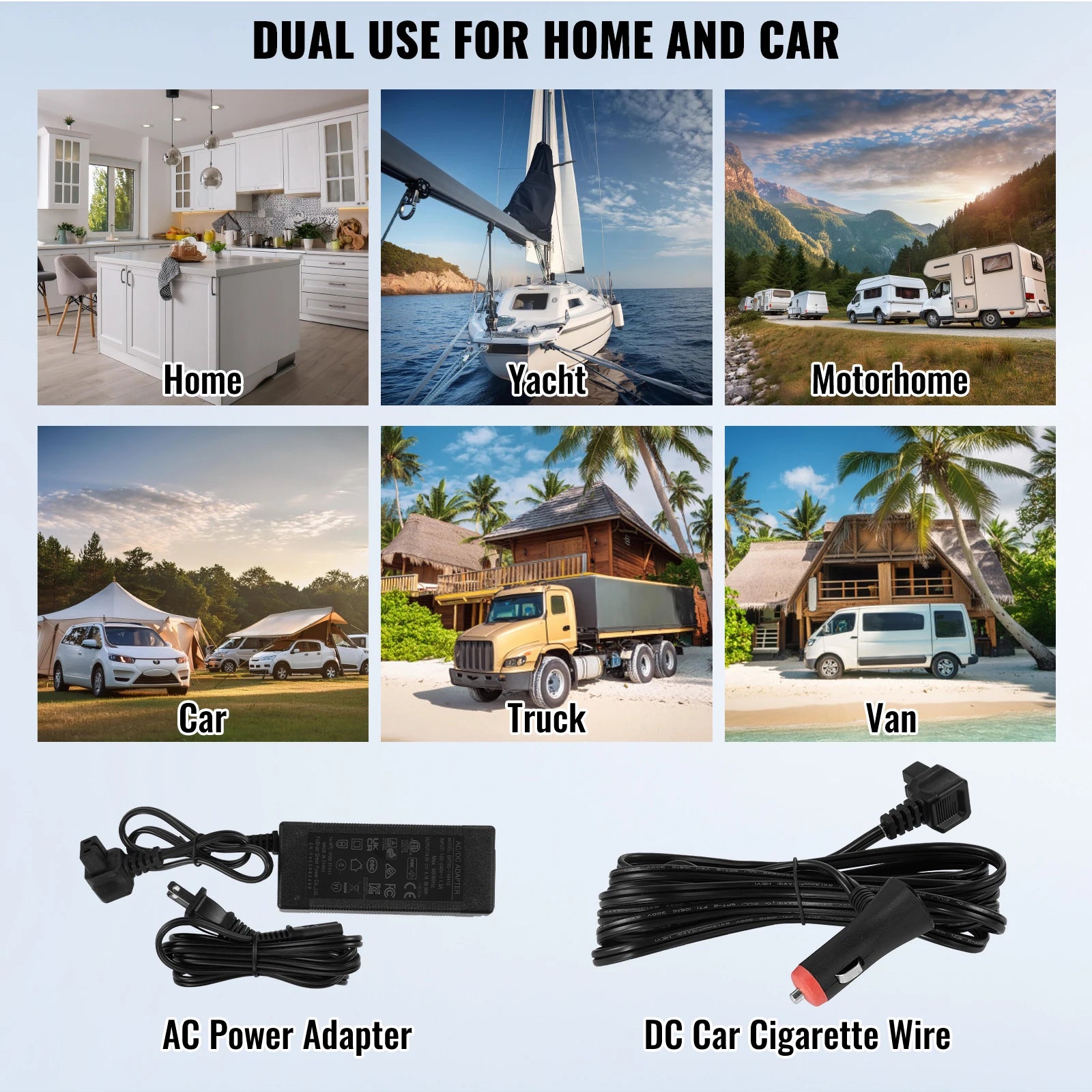 Zimonto - VEVOR 25L Car Refrigerator, 12V Car Fridge, Single Zone Portable Freezer, -4℉-68℉ Temperature,Compressor Cooler for Home,Outdoor