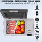 Zimonto - VEVOR 25L Car Refrigerator, 12V Car Fridge, Single Zone Portable Freezer, -4℉-68℉ Temperature,Compressor Cooler for Home,Outdoor