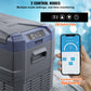 Zimonto - VEVOR 37L Car Refrigerator, 12V Car Fridge, Single Zone Portable Freezer, -4℉-68℉, 12/24V DC and 100-240V AC Compressor Cooler