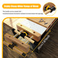 Zimonto - Woodworking Bench Vise with 4 Bench Dogs and 2 Clips Wood Bench Vises Kit for Garage Studios
