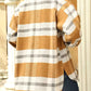 Womens Casual Plaid Flannel Shacket Jacket with Pockets