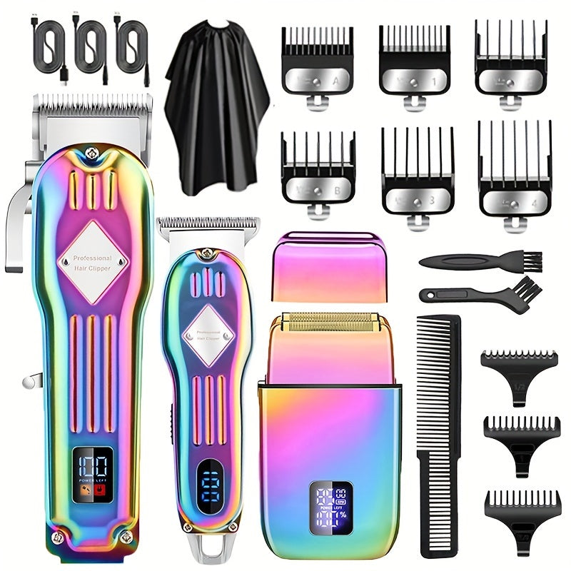 Zimonto - 3in1 Cordless Hair Beard Grooming Kit For Men
