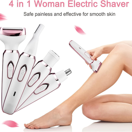 Zimonto - 4in1 Portable USB Rechargeable Hair Remover Set