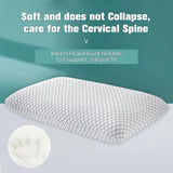 Zimonto - Bamboo Fiber Skin-friendly Memory Foam Pillow Slow Rebound Bread Pillow Single Hotel B&B Cervical Neck Care Home Pillow Core
