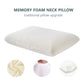 Zimonto - Bamboo Fiber Skin-friendly Memory Foam Pillow Slow Rebound Bread Pillow Single Hotel B&B Cervical Neck Care Home Pillow Core