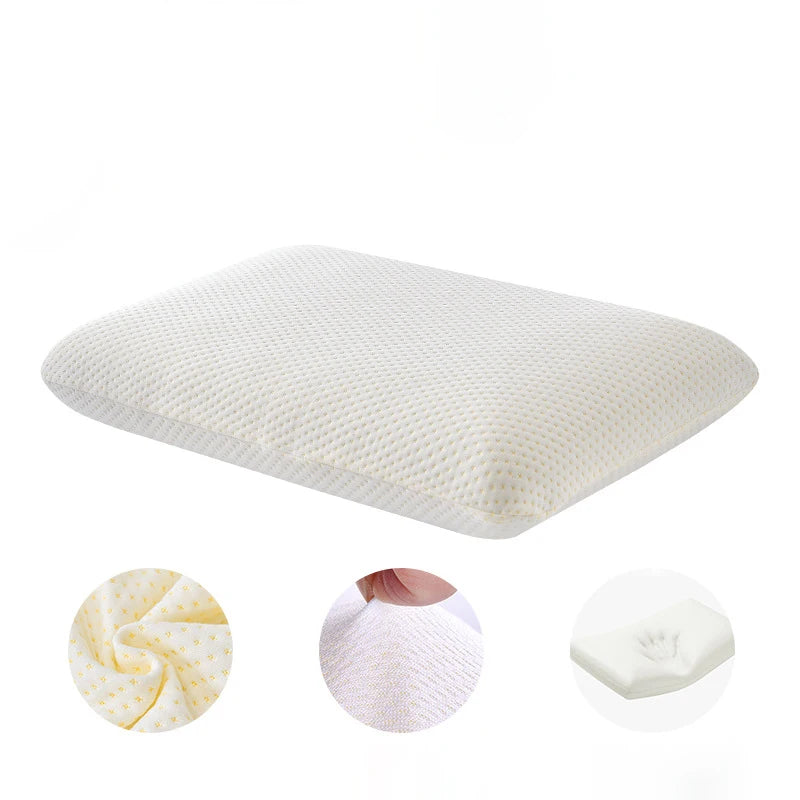 Zimonto - Bamboo Fiber Skin-friendly Memory Foam Pillow Slow Rebound Bread Pillow Single Hotel B&B Cervical Neck Care Home Pillow Core Mandace