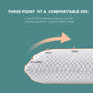 Zimonto - Bamboo Fiber Skin-friendly Memory Foam Pillow Slow Rebound Bread Pillow Single Hotel B&B Cervical Neck Care Home Pillow Core