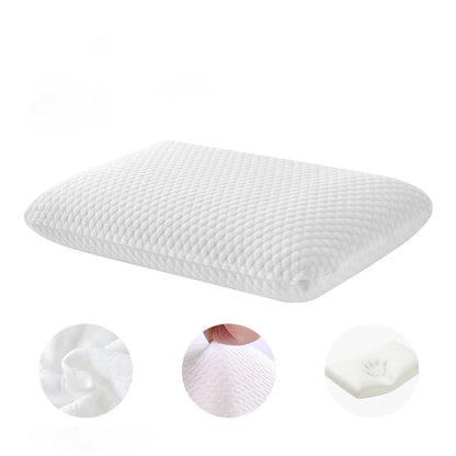 Zimonto - Bamboo Fiber Skin-friendly Memory Foam Pillow Slow Rebound Bread Pillow Single Hotel B&B Cervical Neck Care Home Pillow Core Water Cube