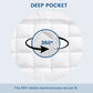 Zimonto - Extra Thick Mattress Pad Cover with 8-21 Inch Deep Pocket, Overfilled with Polyester for Back Relax, Breathable Quilted Fitted