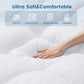 Zimonto - Extra Thick Mattress Pad Cover with 8-21 Inch Deep Pocket, Overfilled with Polyester for Back Relax, Breathable Quilted Fitted