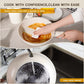 Zimonto - 21 Piece Pots and Pans Set Non-Stick, Astercook Ceramic Cookware Set with Sensor Handles, Milky white